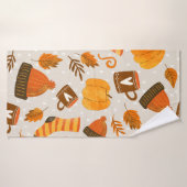 Herbst Thema Nahtloses Muster Tile Badehandtuch (Badehandtuch)