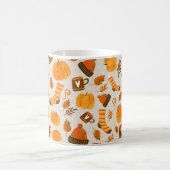 Herbst Thema Nahtloses Muster Tile Kaffeetasse (Mittel)
