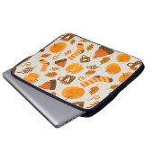 Herbst Thema Nahtloses Muster Tile Laptopschutzhülle (Vorne Knopf)