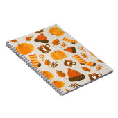 Herbst Thema Nahtloses Muster Tile Notizblock (Rechte Seite)