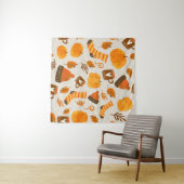 Herbst Thema Nahtloses Muster Tile Wandteppich (Beispiel (Horizontal))