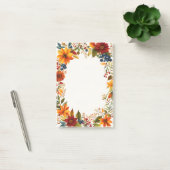 Herbst-Themen-Blumen & Beeren Post-it Klebezettel (Büro)