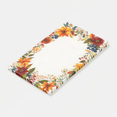 Herbst-Themen-Blumen & Beeren Post-it Klebezettel (angewinkelt)