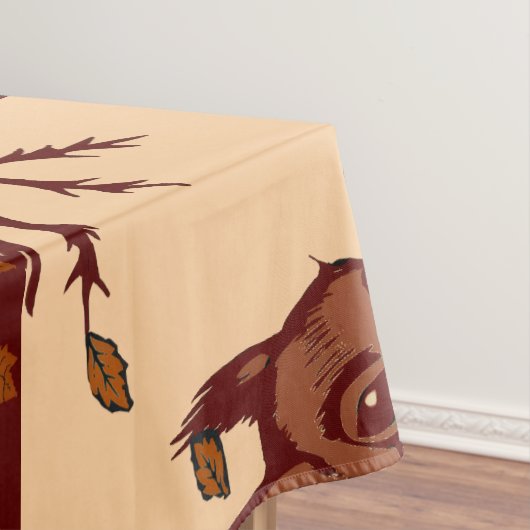 🐿️ Herbst-Tischdecke Eichhörnchen Tischdecke (Beispiel)