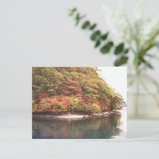 Herbst, Toya-See, Hokkaido Postkarte (Stehend Vorderseite)