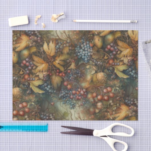 Herbst-Trauben Seidenpapier (Handwerk)