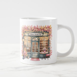 Herbst-Traum Café-Tasse — Gemütliche Blumenbuchhan Jumbo-Tasse