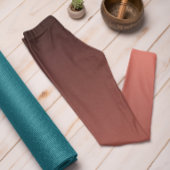 Herbst Trend Coral Sunset Ombre Leggings