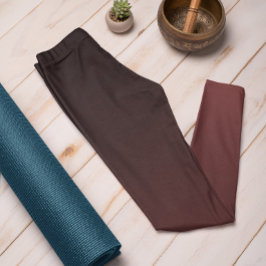 Herbst Trend Farbe Mahogany Brown Ombre Leggings