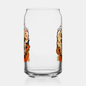 Herbst-Trinkglas mit Design Dosenglas (Links)