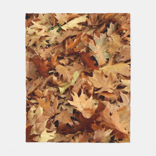 Herbst, trockene Blätter Fleecedecke (Vorderseite)