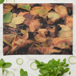 Herbst, trockene Blätter Geschirrtuch
