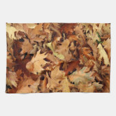 Herbst, trockene Blätter Geschirrtuch (Horizontal)