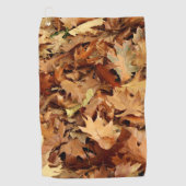 Herbst, trockene Blätter Golfhandtuch (Vorderseite)