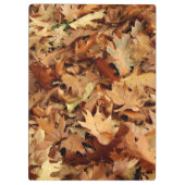 Herbst, trockene Blätter Klemmbrett (Rückseite)