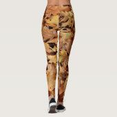Herbst, trockene Blätter Leggings (Rückseite)