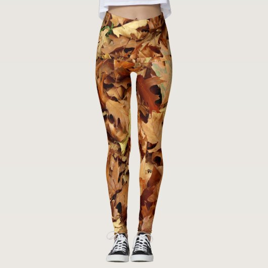 Herbst, trockene Blätter Leggings (Vorderseite)