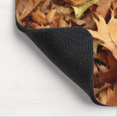 Herbst, trockene Blätter Mousepad (Ecke)