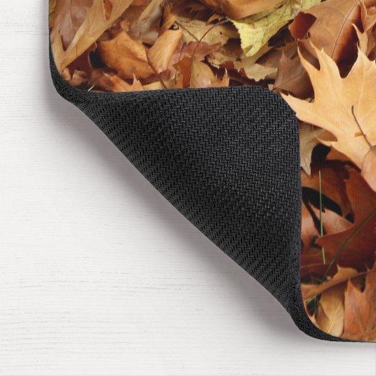 Herbst, trockene Blätter Mousepad (Ecke)