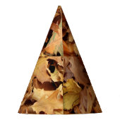 Herbst, trockene Blätter Partyhütchen (Rückseite)