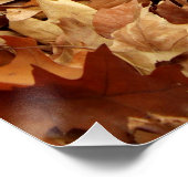 Herbst, trockene Blätter Poster (Ecke)
