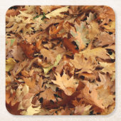 Herbst, trockene Blätter Rechteckiger Pappuntersetzer (Vorderseite)