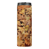 Herbst, trockene Blätter Thermosbecher (Rückseite)