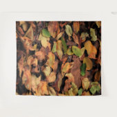 Herbst, trockene Blätter Wandteppich (Vorderseite (Horizontal))