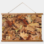 Herbst, trockene Blätter Wandteppich Mit Holzrahmen (Vorderseite 2)