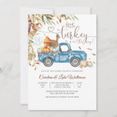 Herbst Truthahn Baby Shower Einladung (Vorderseite)