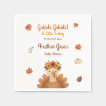 Herbst Truthahn Baby Shower Servietten