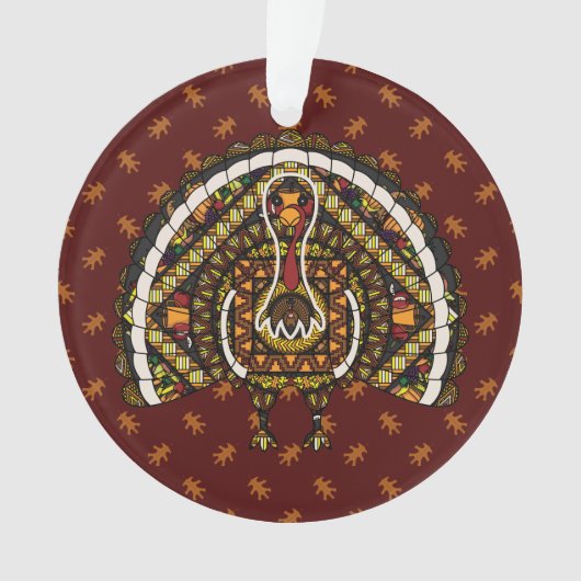 Herbst Türkei Akrylornament Ornament (Vorderseite)