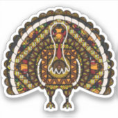 Herbst Türkei Contour Sticker (Vorderseite)
