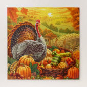Herbst Türkei Pumpkins Erntedank Jigsaw Puzzle (Vertikal)