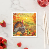 Herbst Türkei Pumpkins Erntedank Napkins Serviette (Beispiel)