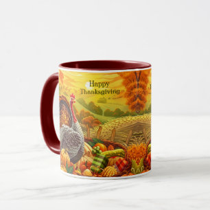 Herbst Türkei Pumpkins Erntedank Tasse