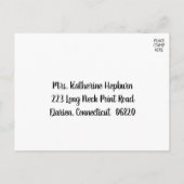 Herbst-UAWG Orange-Herbsthochzeitsfeier Minimalist Einladungspostkarte (Rückseite)