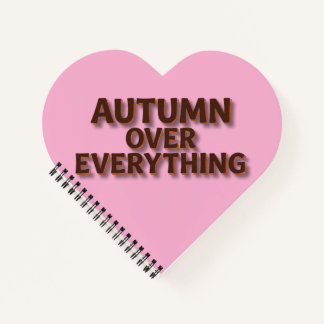Herbst über alles notizblock