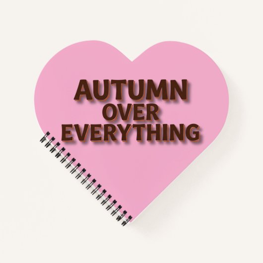 Herbst über alles notizblock (Vorderseite)