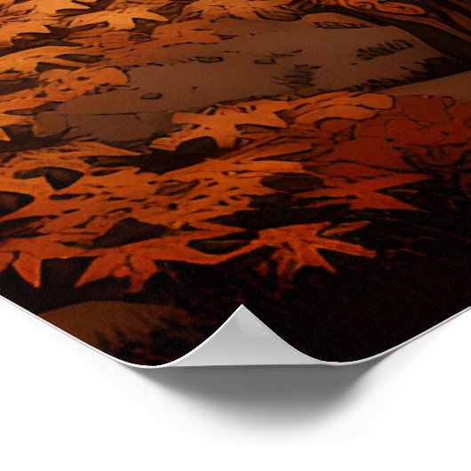 Herbst Ukiyo-e Japan Poster (Ecke)