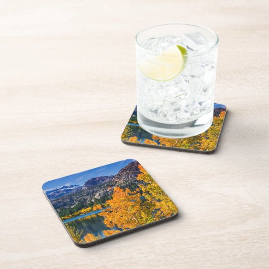 Herbst um Juni Lake, Kalifornien Untersetzer (Rechte Seite)