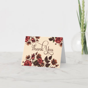 Herbst- und Blumen- Dankeschön Dankeskarte