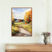 Herbst und Herbst in Vermont Farm Poster