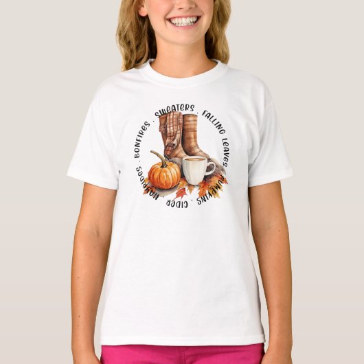 Herbst und Herbst T-Shirt (Vorderseite)