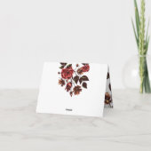 Herbst und Herbst Vielen Dank Dankeskarte (Rückseite)