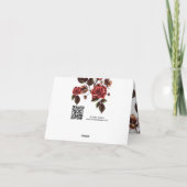 Herbst und Herbst Vielen Dank Dankeskarte (Rückseite)