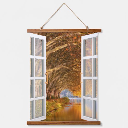 Herbst und Herbst Wandteppich Mit Holzrahmen (Vorderseite)