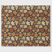 Herbst- und Herbsternte Blätter Geschenkpapier (Flach)