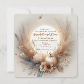 Herbst- und Herbsthochzeit Einladung (Vorderseite)