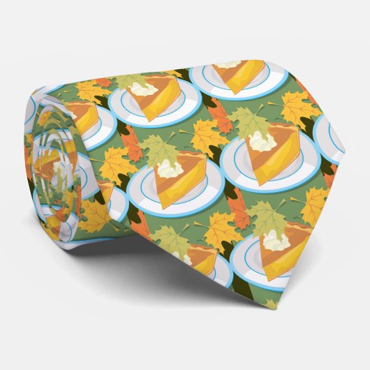 Herbst und Kürbiskuchen Krawatte (Gerollt)